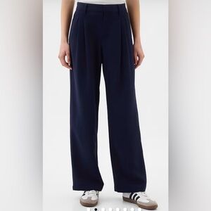 GAP easy leg navy crepe trousers
